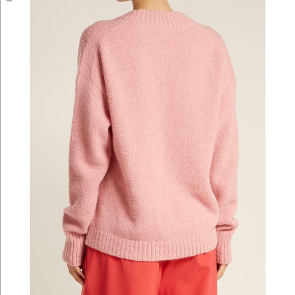 💍SOLD💍 Tibi Oversize V Neck Alpaca Blend Sweater - Picture 2 of 8